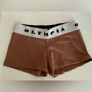 Olympia Activewear Bia Shorts Coffee M